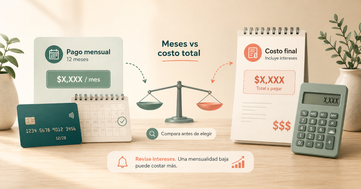 Persona revisando un plan de pagos y sus gastos con una calculadora.